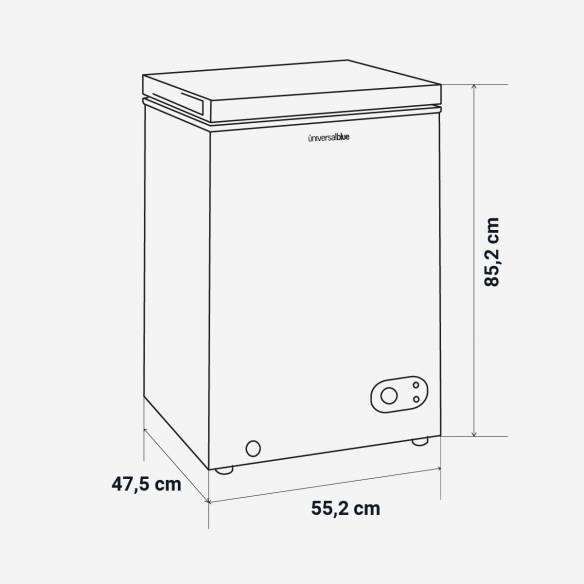 NEPTUNO 5008W Congelador 2 en 1 de 100L 7